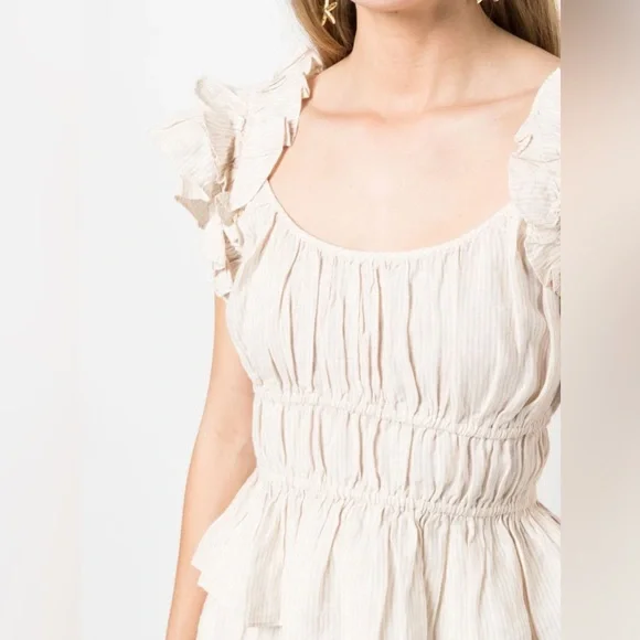 ULLA JOHNSON PALOMA TOP - SAND SZ 8 285$ - Picture 5 of 10